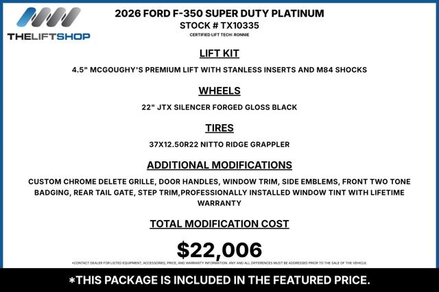 2026 Ford F-350 Platinum for sale in McKinney, TX