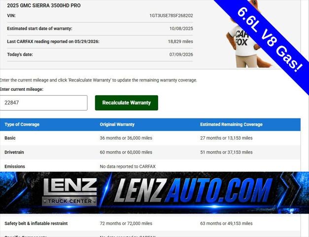 2025 GMC Sierra 3500HD 4WD Double Cab Long Bed Pro for sale in Fond du Lac, WI