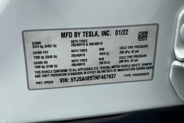 2022 Tesla Model S Dual Motor All-Wheel Drive