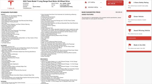 2022 Tesla Model Y Long Range Dual Motor All-Wheel Drive for sale in Alvin, TX