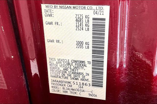 2021 Nissan Maxima Platinum Xtronic CVT