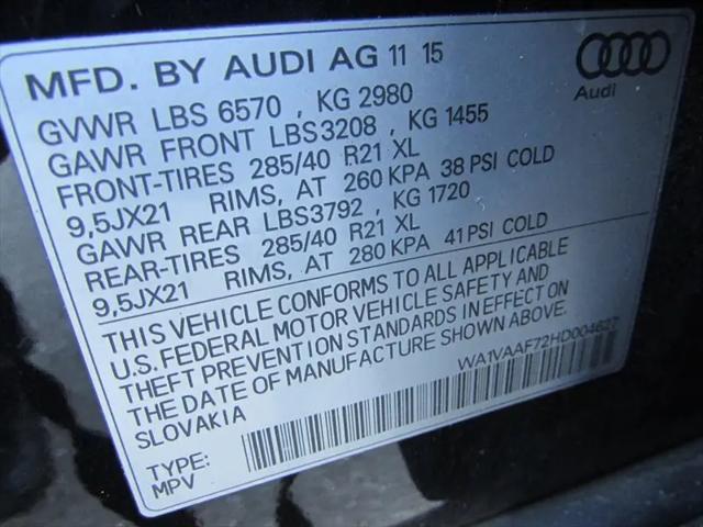 2017 Audi Q7 3.0T Premium