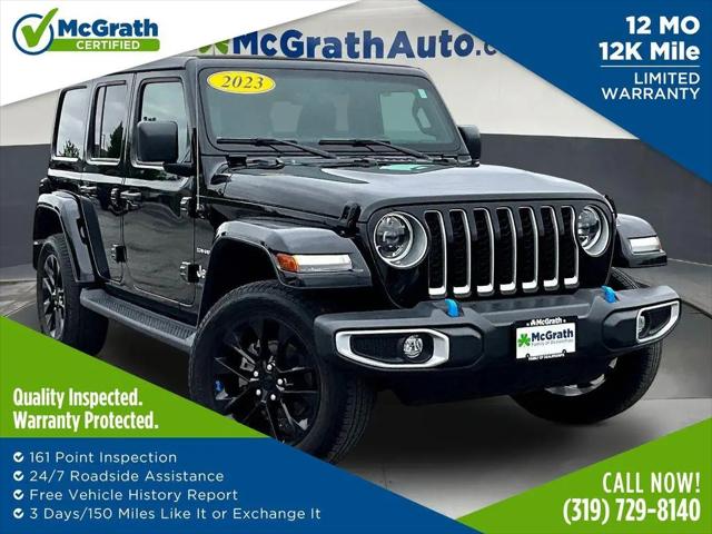 2023 Jeep Wrangler 4xe Sahara 4x4 for sale in Davenport, IA