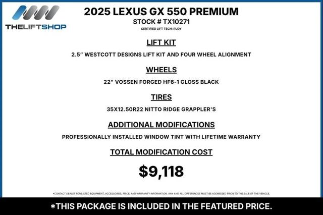 2025 Lexus GX 550 Premium for sale in Garland, TX