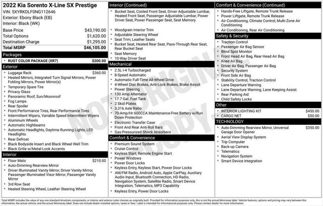2022 Kia Sorento X-Line SX Prestige for sale in Bedford, OH