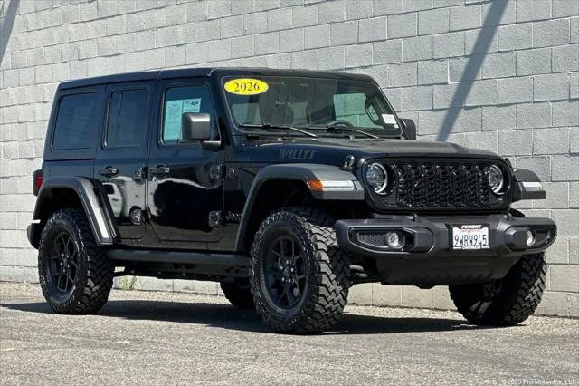 2026 Jeep Wrangler 4-Door Willys 4x4 for sale in Cerritos, CA
