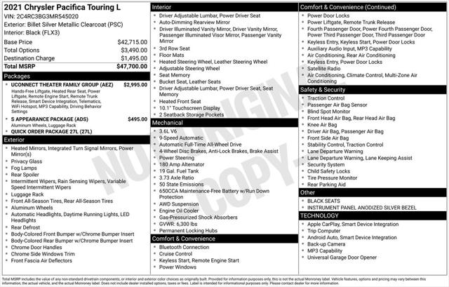 2021 Chrysler Pacifica Touring L AWD