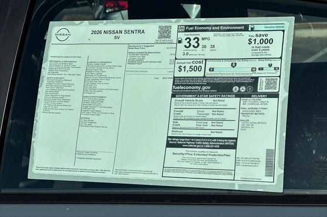 2026 Nissan Sentra SV