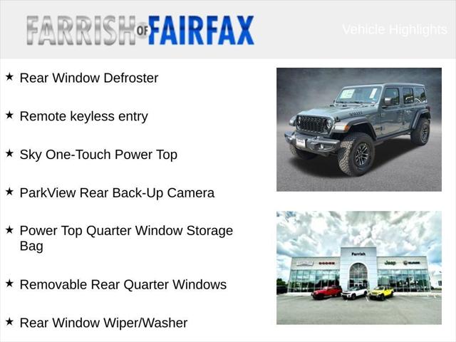 2026 Jeep Wrangler WRANGLER 4-DOOR WILLYS 2026 Jeep Wrangler WRANGLER 4-DOOR WILLYS