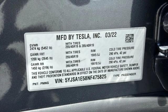 2022 Tesla Model S Dual Motor All-Wheel Drive