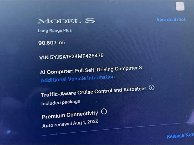 2021 Tesla Model S Long Range Plus Dual Motor All-Wheel Drive
