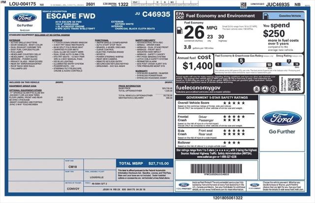 2018 Ford Escape SE 2018 Ford Escape SE