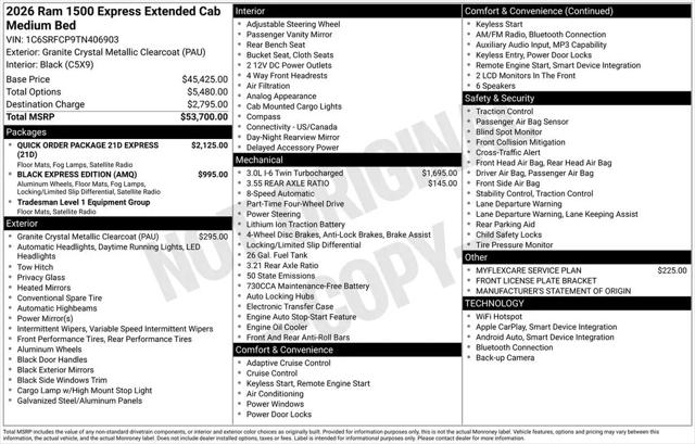 2026 Ram 1500 Express Quad Cab 4x4 64 Box