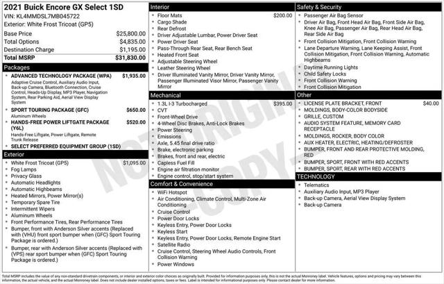 2021 Buick Encore GX FWD Select