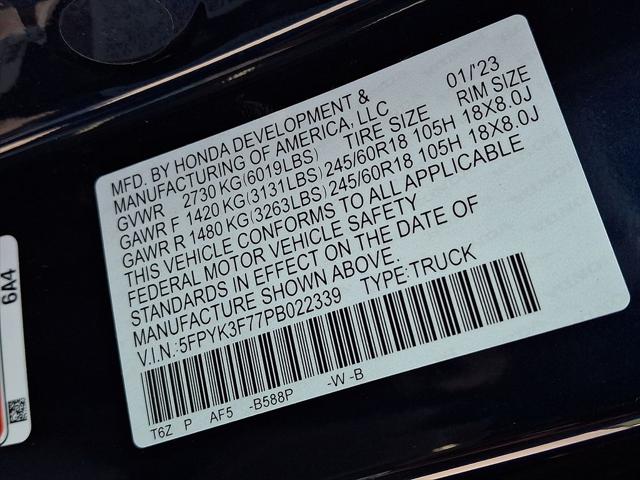 2023 Honda Ridgeline RTL-E