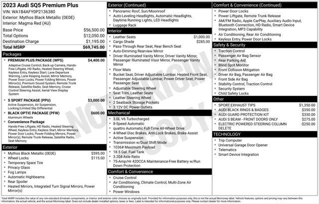 2023 Audi SQ5 Premium Plus TFSI quattro Tiptronic for sale in Gurnee, IL