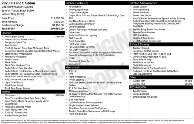 2023 Kia Rio S for sale near Cin, OH