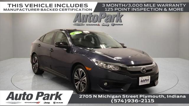 2018 Honda Civic EX-T for sale in PLYMOUTH, IN