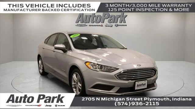 2018 Ford Fusion Hybrid S for sale in PLYMOUTH, IN