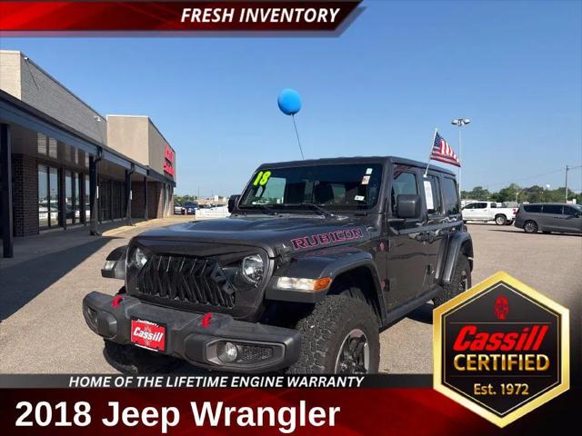 2018 Jeep Wrangler Unlimited Rubicon 4x4 for sale in Cedar Rapids, IA