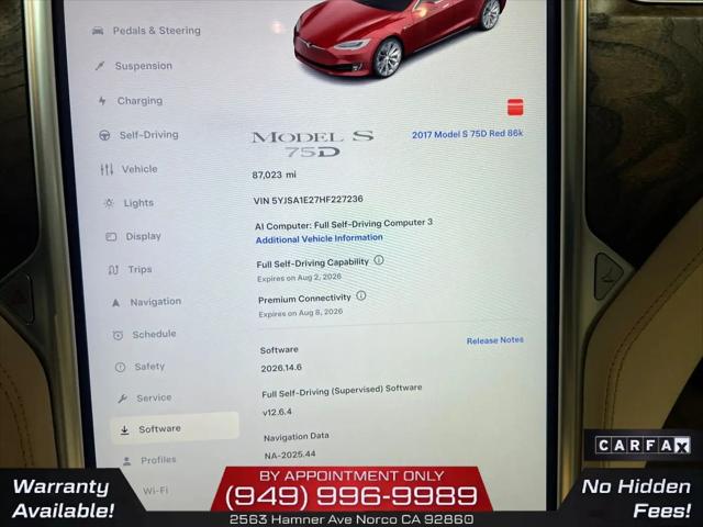 2017 Tesla Model S 75D