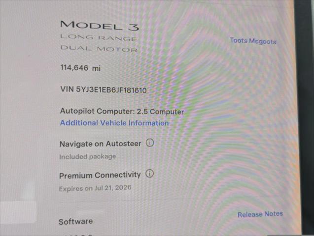 2018 Tesla Model 3 Long Range