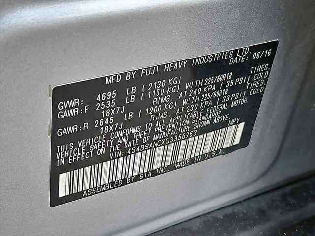 2016 Subaru Outback 2.5i Limited