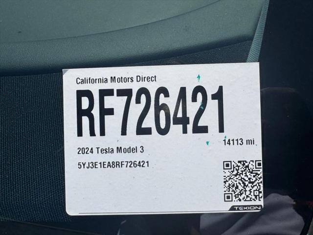 2024 Tesla Model 3 Rear-Wheel Drive