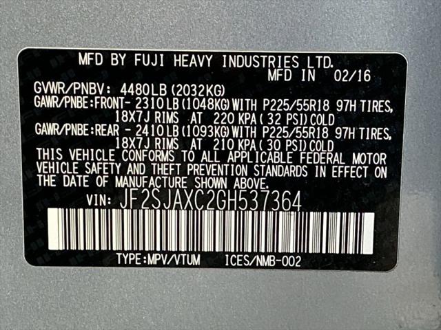 2016 Subaru Forester 2.5i Touring