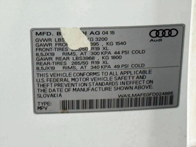 2015 Audi Q7 3.0 TDI Premium