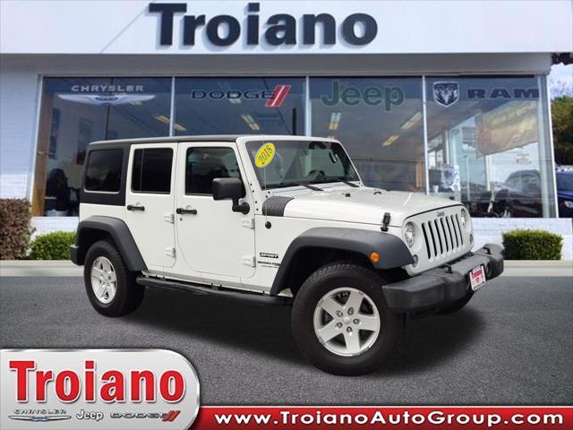 2018 Jeep Wrangler JK Unlimited Sport S 4x4 for sale in Colchester, CT