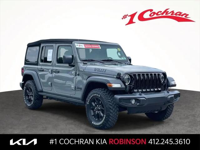 2023 Jeep Wrangler 4-Door Willys 4x4 for sale in Pittsburgh, PA