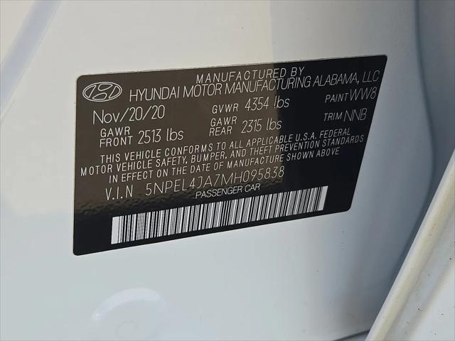 2021 Hyundai Sonata SEL