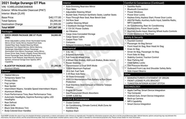 2021 Dodge Durango GT Plus AWD