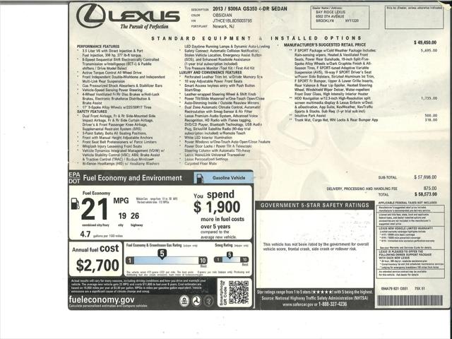 2013 Lexus GS 350 GS 350