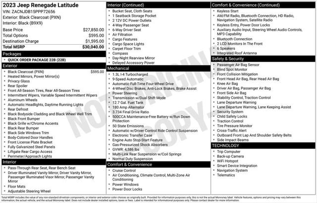 2023 Jeep Renegade Latitude 4x4 2023 Jeep Renegade Latitude 4x4