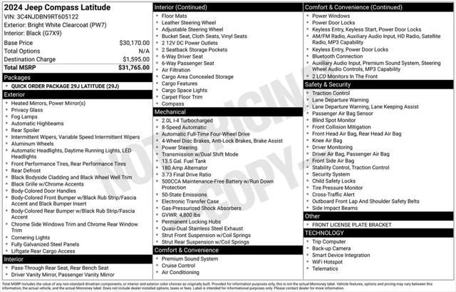 2024 Jeep Compass Latitude 4x4 2024 Jeep Compass Latitude 4x4