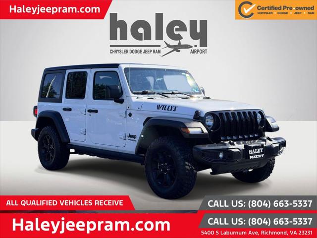 2022 Jeep Wrangler Unlimited Willys Sport 4x4 for sale in Richmond, VA