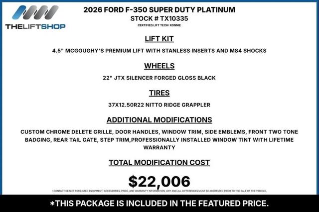 2026 Ford F-350 Platinum for sale in McKinney, TX
