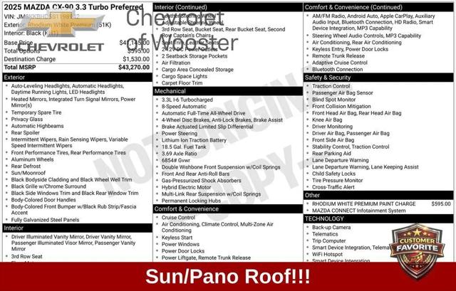 2025 Mazda X-90 3.3 Turbo Preferred Package for sale in Wooster, OH