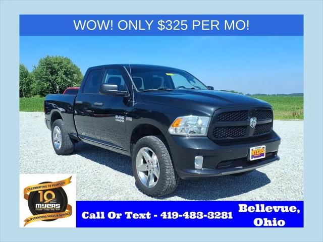 2017 Ram 1500 Express Quad Cab 4x4 6'4" Box for sale in Bellevue, OH