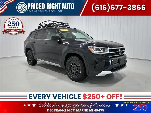 2021 Volkswagen Atlas 3.6L V6 SE w/Technology for sale in Marne, MI