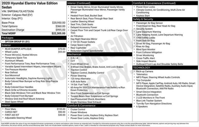 2020 Hyundai Elantra Value Edition for sale in Clermont, FL