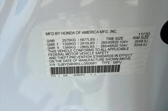 2020 Acura MDX Advance Package