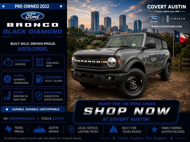 2022 Ford Bronco Black Diamond for sale in Austin, TX