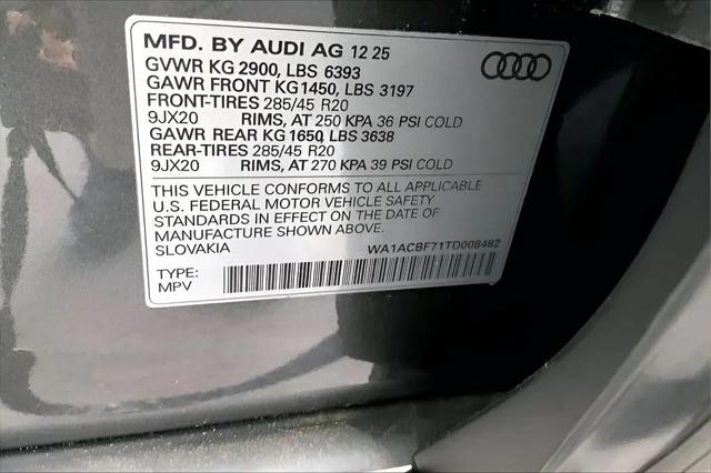 2026 Audi Q7 Premium 45 TFSI quattro tiptronic