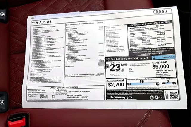 2026 Audi S5 Premium Plus TFSI quattro S tronic