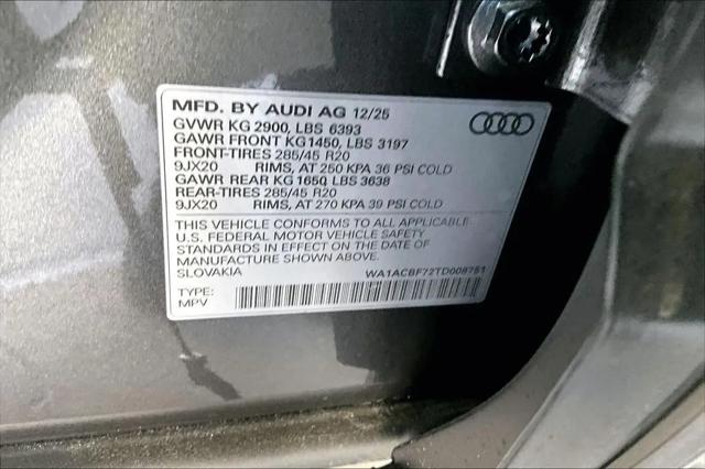 2026 Audi Q7 Premium 45 TFSI quattro tiptronic