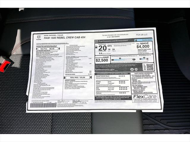 2026 Ram 1500 Rebel Crew Cab 4x4 57 Box