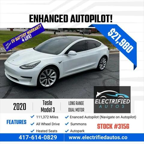 2020 Tesla Model 3 Long Range Dual Motor All-Wheel Drive for sale in Joplin, MO